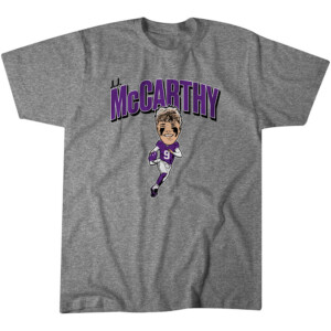 J.J. MCCARTHY CARICATURE SHIRT Minnesota Vikings