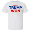 TRUMP WON SHIRT Travis Kelce Wearing Trump Won