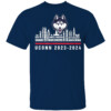 UCONN 2023 2024 TEAM ROSTER CITY SKYLINE SHIRT 2024 NCAA Men's Basketball National Champions, UConn Huskies