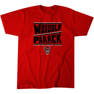 WOOOOLF PAAACK SHIRT WOLF PACK CHANT, 2024 NCAA Men's Basketball Championship, NC State Wolfpack