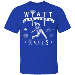 WYATT RAKES SHIRT Wyatt Langford, Texas Rangers