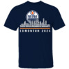 2024 EDMONTON TEAM ROSTER CITY SKYLINE SHIRT 2024 Stanley Cup Playoffs, Edmonton Oilers