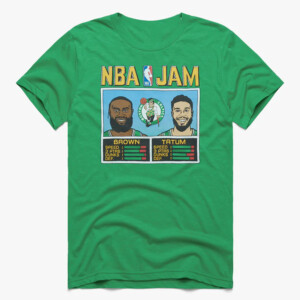 2024 NBA Jam Celtics Brown And Tatum Shirt Jaylen Brown, Jayson Tatum, Boston Celtics