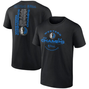 2024 Western Conference Champions Jump Ball Roster Shirt Dallas Mavericks