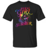 Feral Girl Summer Funny Colorful Shirt