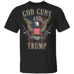 God Guns And Trump 2nd Amendment Flag AR15 American Flag Shirt