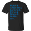 HUTCH & AMON RA & LAPORTA & PENEI & GIBBS & GOFF & GRIT SHIRT DETROIT AMPERSAND STARS, Detroit Lions
