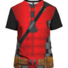 Halloween Deadpool Costume Shirt Marvel Deadpool & Wolverine Unisex