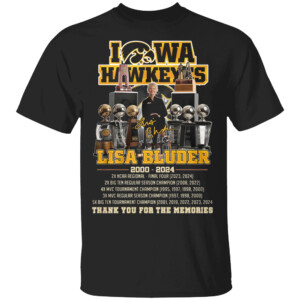 LISA BLUDER THANK YOU FOR THE MEMORIES SHIRT Lisa Bluder, Iowa Hawkeyes