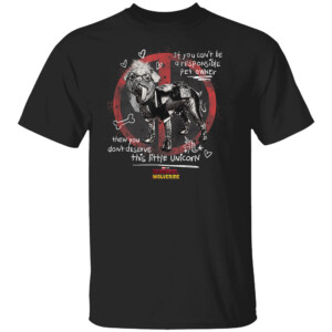 Marvel Deadpool & Wolverine A Responsible Pet Owner Vintage T Shirt