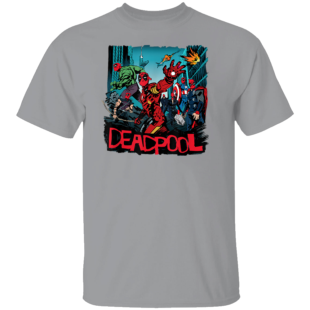 Marvel Deadpool & Wolverine Avengers Assemble Like Deadpool T-Shirt Marvel Deadpool & Wolverine Avengers Assemble Like Deadpool T Shirt