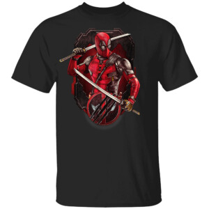 Marvel Deadpool & Wolverine Double Katana Vignette Poster T Shirt