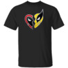 Marvel Studios Deadpool & Wolverine Best Friends Heart Charm T Shirt