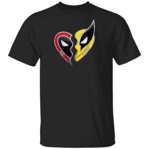 Marvel Studios Deadpool & Wolverine Best Friends Heart Charm T Shirt