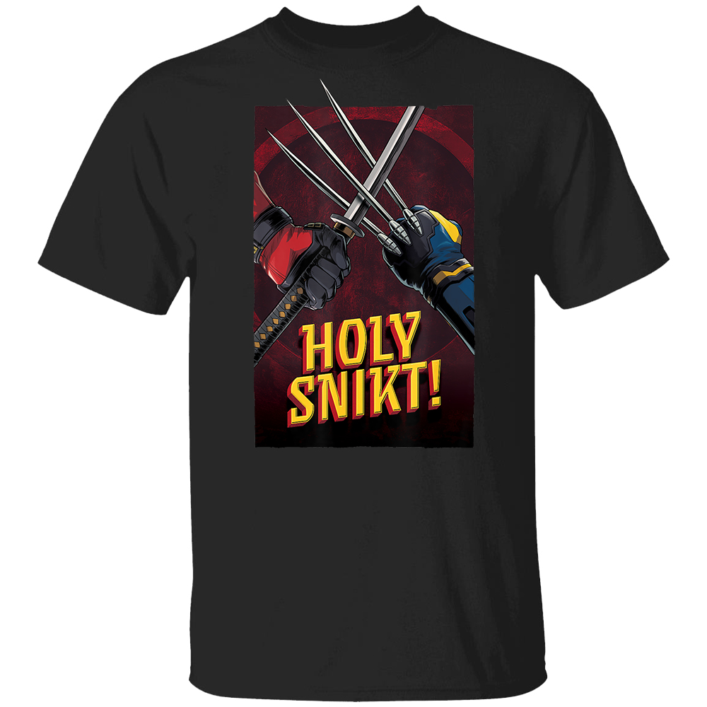 Marvel Studios Deadpool & Wolverine Claws Sword Holy Snikt! T-Shirt Marvel Studios Deadpool & Wolverine Claws Sword Holy Snikt! T Shirt