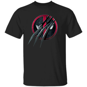 Marvel Studios Deadpool & Wolverine Slashed Icon with Claws T Shirt