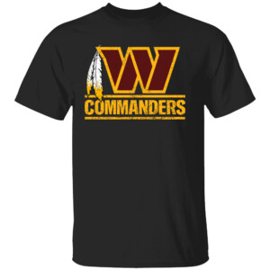 Washington Commanders Logo Combined With The Old Skins Feather Shirt Dan Quinn, Washington Commanders