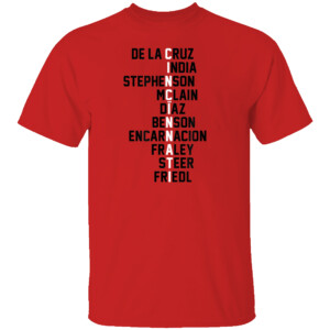 2024 CINCINNATI NAMES ROSTER SHIRT Cincinnati Reds