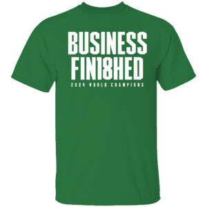 BUSINESS FINISHED 18X CHAMPIONS SHIRT 2024 NBA Finals Champions, Boston Celtics