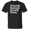 CHUCK & KENNY & ERNIE & SHAQ SHIRT Chuck Cooper, Kenny Smith, Ernie Johnson Jr, Shaquille O'Neal, Basketball Legends, Pro Basketball