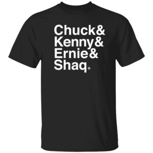 CHUCK & KENNY & ERNIE & SHAQ SHIRT Chuck Cooper, Kenny Smith, Ernie Johnson Jr, Shaquille O'Neal, Basketball Legends, Pro Basketball