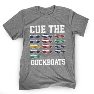 CUE THE DUCKBOATS 2024 SHIRT 2024 NBA Finals Champions, Boston Celtics