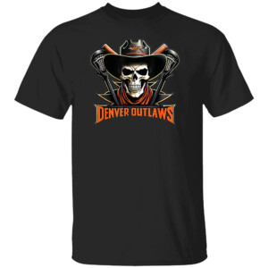 DENVER OUTLAWS COWBOY SKULL SHIRT