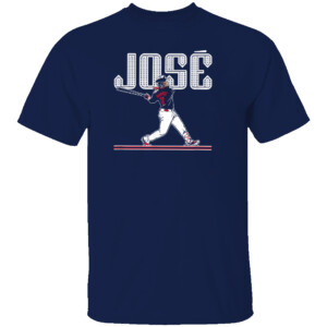 JOSE SLUGGER SWING SHIRT Jose Ramirez, Cleveland Guardians