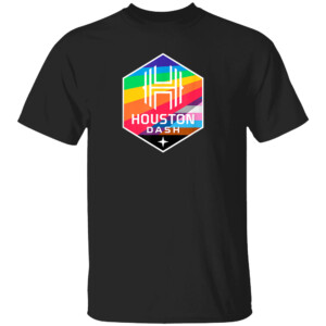 NWSL Houston Dash Pride Crest T Shirt