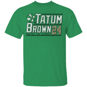 TATUM BROWN '24 PROTECT THE PARQUET SHIRT 2024 NBA Finals Champions, Boston Celtics