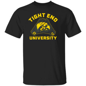 Tight End University Gloves Shirt Iowa Football, Iowa Hawkeyes
