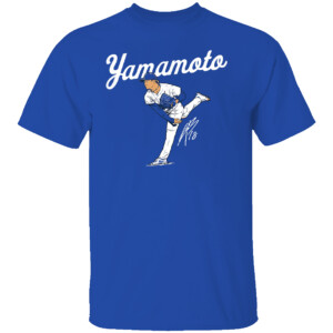 YAMAMOTO ACE POSE SHIRT Yoshinobu Yamamoto, Los Angeles Dodgers