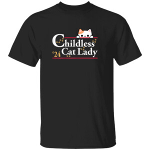 2024 Childless Cat Lady T Shirt Kamala Harris 2024, Kamala For President