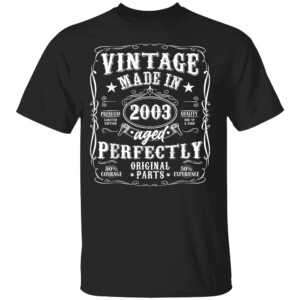 21st Birthday Man Woman 21 Years 2003 Decorative Funny Gift Shirt