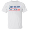 Childless Cat Lady Voting Election 2024 USA Shirt Kamala Harris 2024, Kamala For President