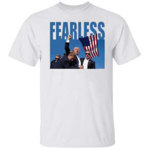 FEARLESS SHIRT Images of a bloodied Trump blanket Milwaukee, Trump 2024