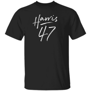 Kamala Harris 47 Feminine Script for Women Girls Harris 2024 Shirt