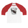 Not My First Tornadeo Long Sleeve Raglan Shirt from Twisters with Glen Powell, Daisy Edgar Jones, and Anthony Ramos