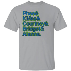PHEE& KMAC& COURTNEY& BRIDGET& ALANNA SHIRT Ampersand Stars, Minnesota Lynx