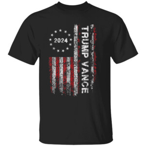 Trump Vance 2024 US Flag Vintage Election President 2024 Shirt