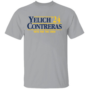 YELICH CONTRERAS '24 VOTE FOR THE CREW SHIRT Christian Yelich, William Contreras, Milwaukee Brewers