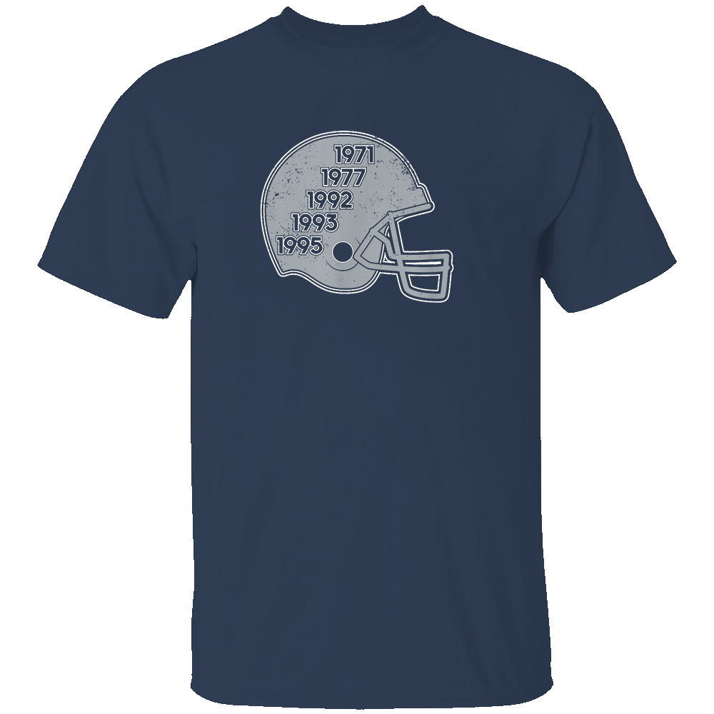 1971 - 1977 - 1992 - 1993 - 1995 SHIRT Dallas Football Glory Years Helmet, Dallas Cowboys 1971 1977 1992 1993 1995 SHIRT Dallas Football Glory Years Helmet, Dallas Cowboys