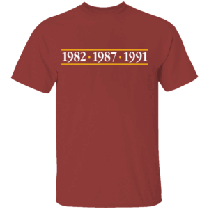1982 1987 1991 SHIRT Washington Football Glory Years, Washington Commanders