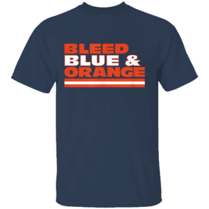 BLEED BLUE AND ORANGE SHIRT Chicago Bears
