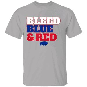 BLEED BLUE AND RED SHIRT Buffalo Bills