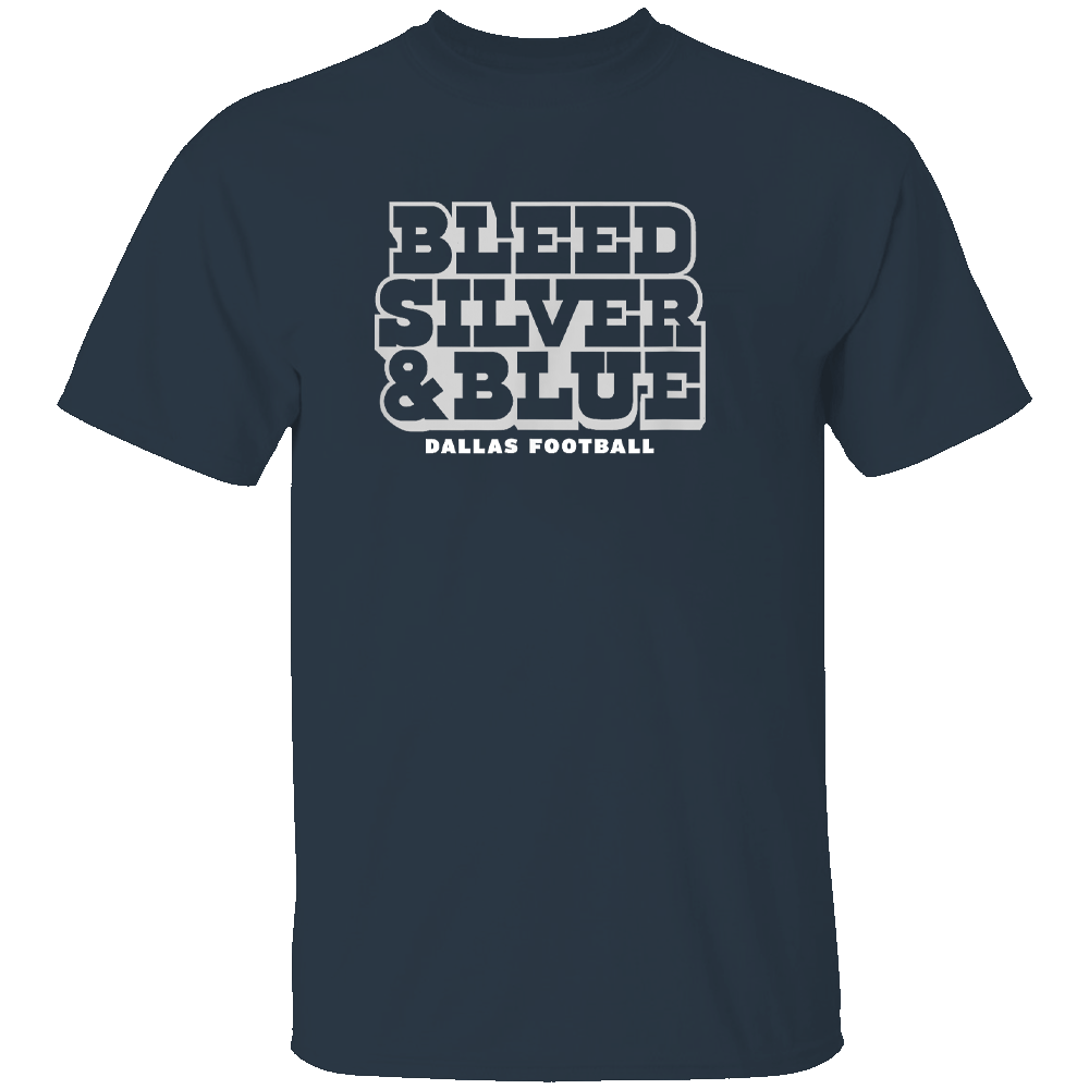 BLEED SILVER AND BLUE SHIRT Dallas Cowboys BLEED SILVER AND BLUE SHIRT Dallas Cowboys