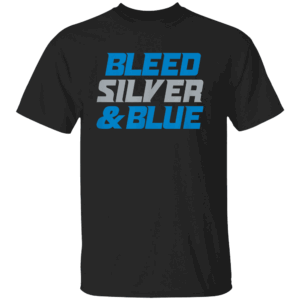 BLEED SILVER AND BLUE SHIRT Detroit Lions