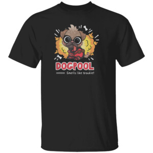Chibi Dogpool Trouble T Shirt Marvel Deadpool & Wolverine