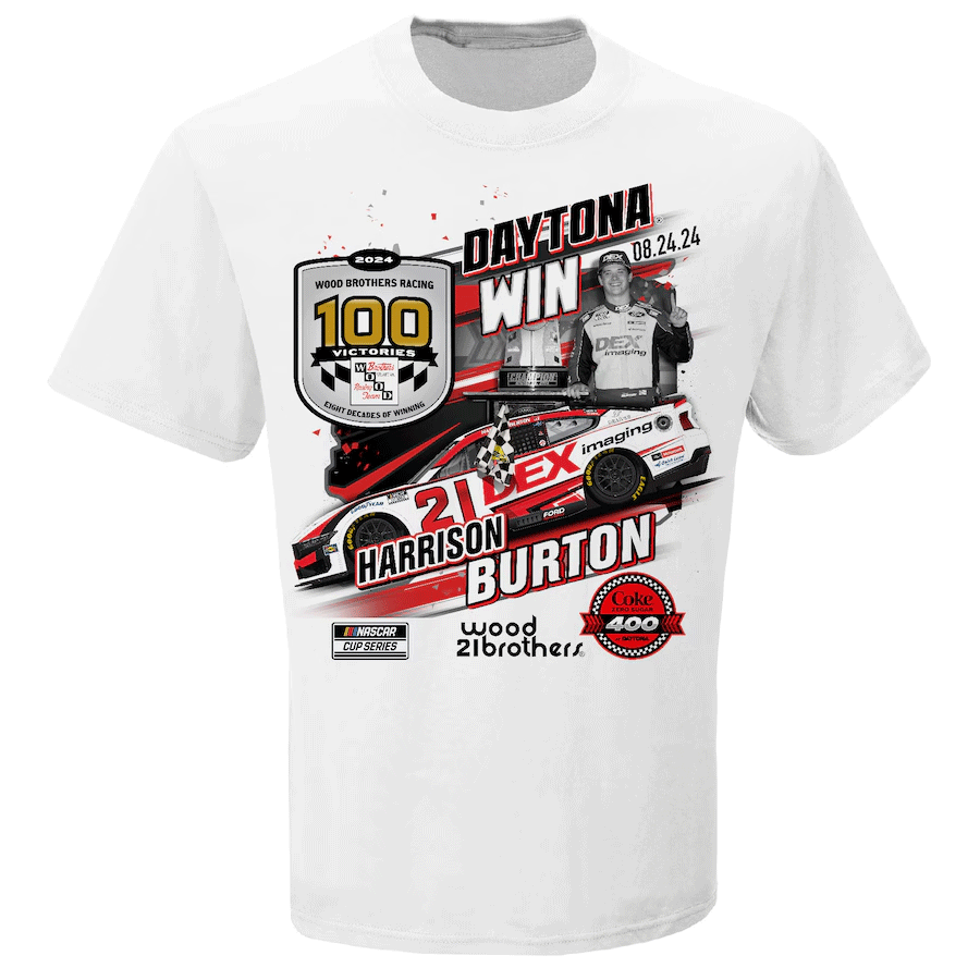 DAYTONA WIN SHIRT Harrison Burton Checkered Flag Sports 2024 Coke Zero Sugar 400 Race Winner T-Shirt DAYTONA WIN SHIRT Harrison Burton Checkered Flag Sports 2024 Coke Zero Sugar 400 Race Winner T Shirt