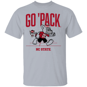 GO 'PACK SHIRT NC STATE FOOTBALL MASCOT, NC State Wolfpack